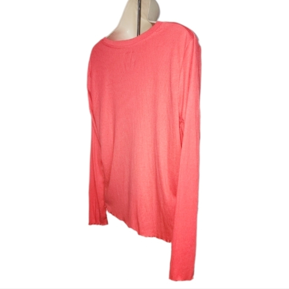 Joe Boxer Ribbed Pajama Set Coral Size L - Picture 7 of 12